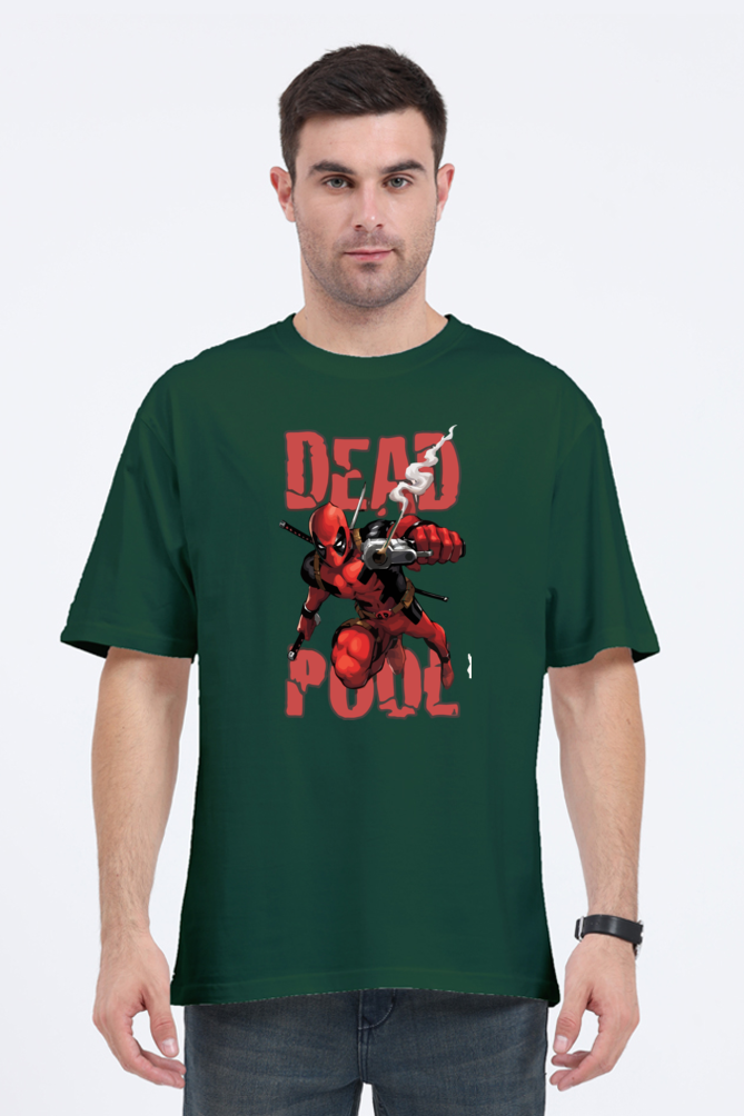 Deadpool Action Pose Men’s Oversized T-Shirt