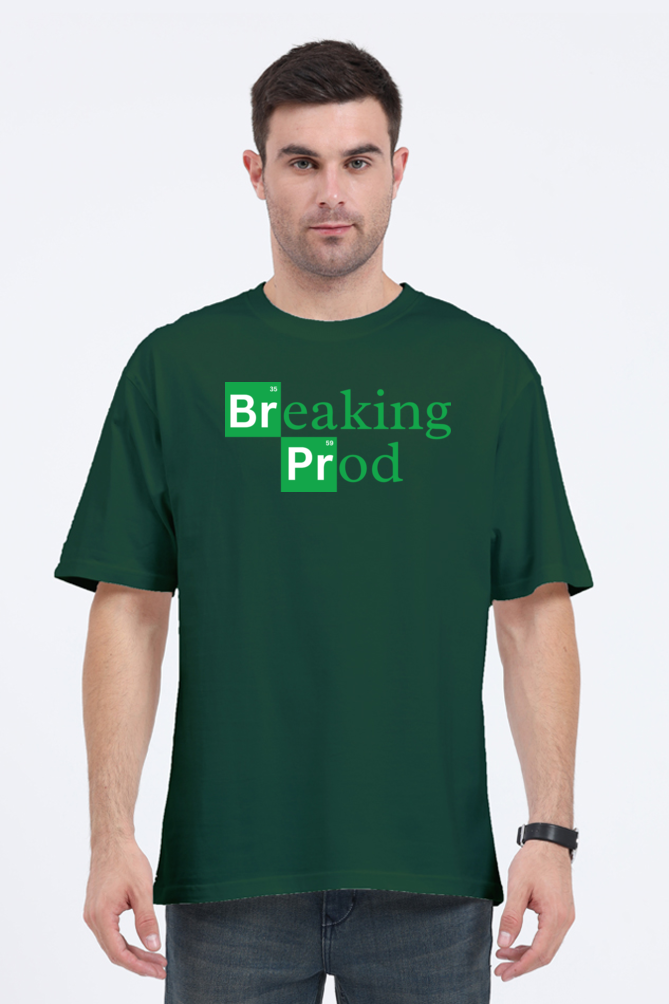 Breaking Prod Men's Oversized T-Shirt - Bold and Unique Design