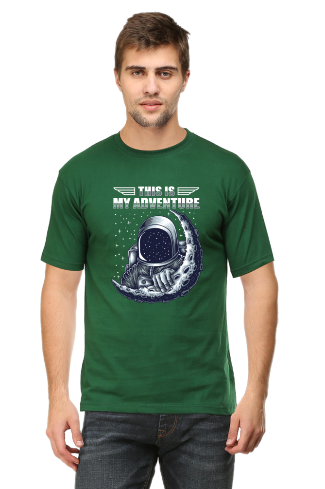 Galactic Adventure Men’s Breathable Cotton T-Shirt