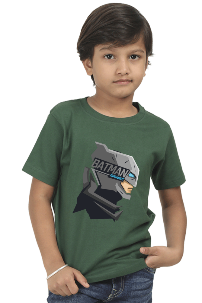 Batman Armored Abstract Print Cotton T-Shirt for Boys