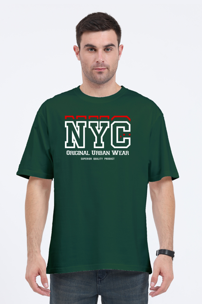 NYC Original Urban Wear Men’s Oversized Cotton T-Shirt