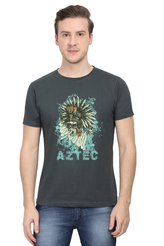 Aztec Warrior Men's T-Shirt - Artistic and Comfortable Cotton Tee