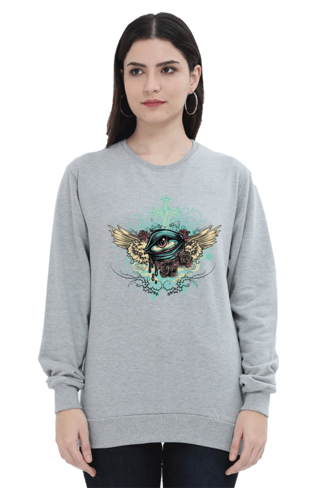 Eye Wings Women's T-Shirt - Oversized and Artistic Cotton Tee