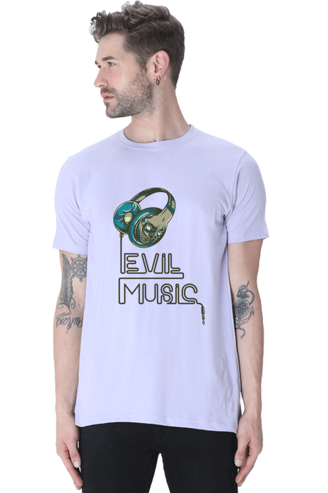 Evil Music T-Shirt - Edgy and Eye-Catching Men's Tee