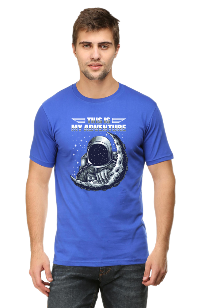 Galactic Adventure Men’s Breathable Cotton T-Shirt