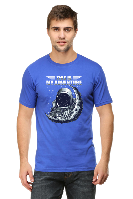 Galactic Adventure Men’s Breathable Cotton T-Shirt