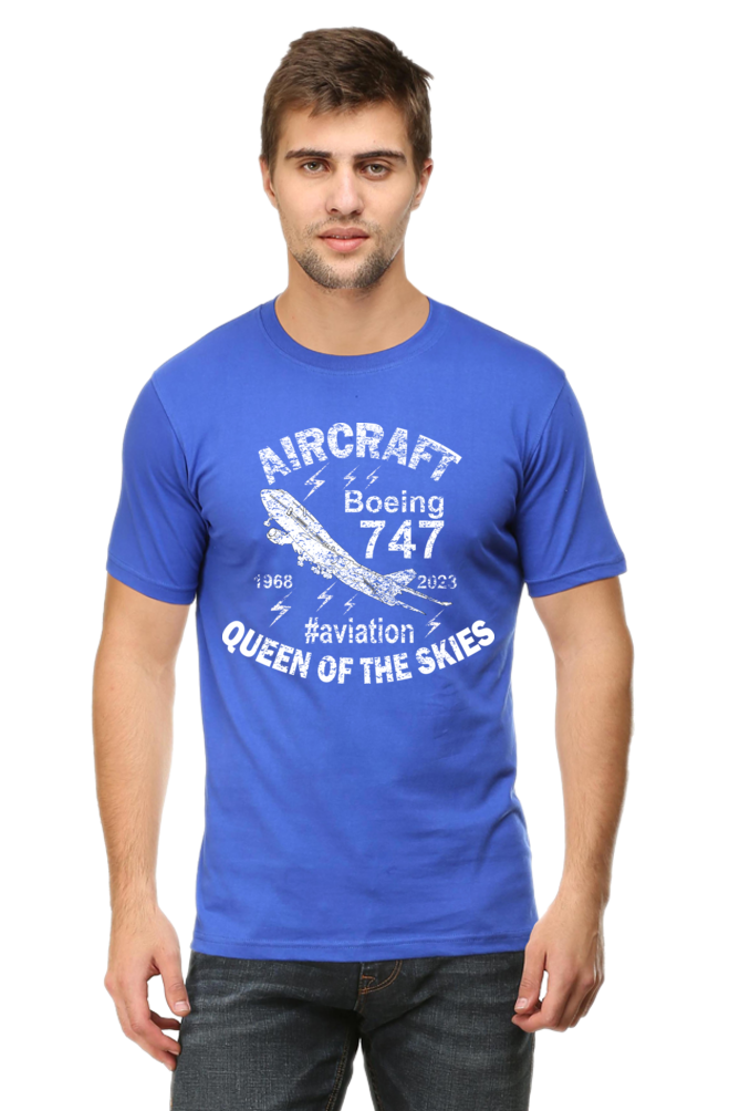 Boeing 747 Aircraft Enthusiast Men’s Regular Fit T-Shirt