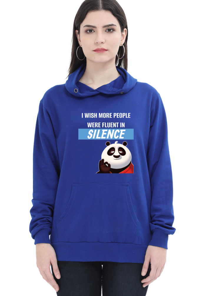 Silence Quote Sweatshirt- Women’s Funny Oversized Sweatshirt with Sassy Saying