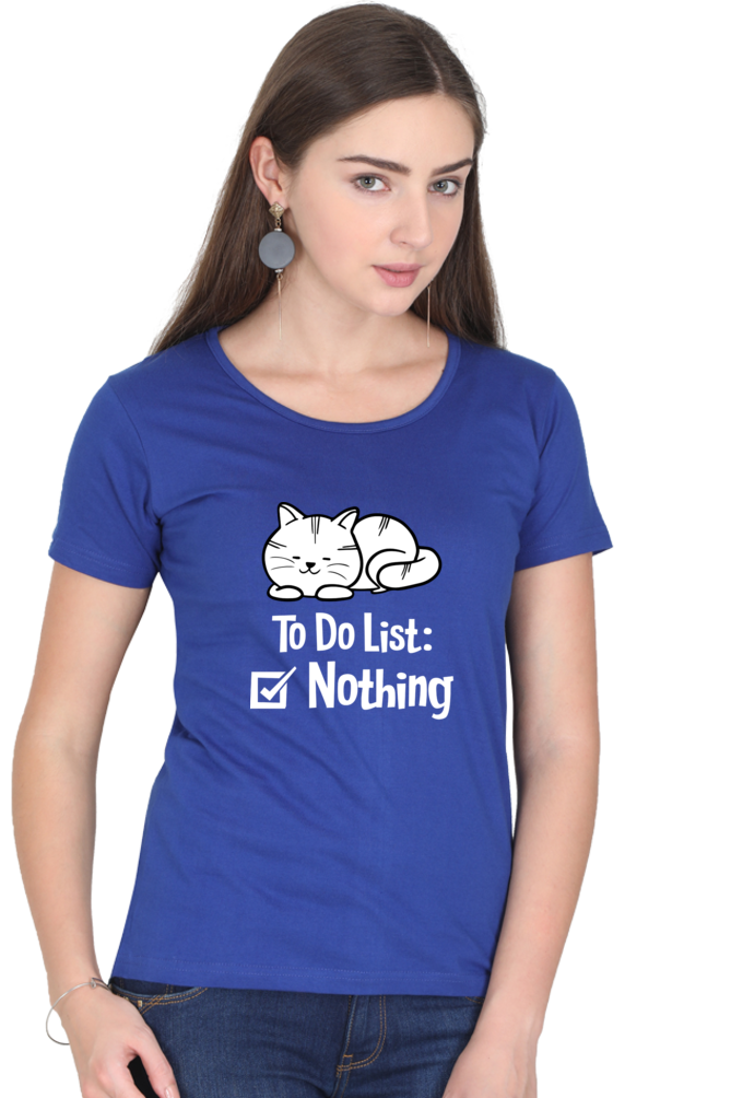 To Do List Cotton Women’s T-Shirt