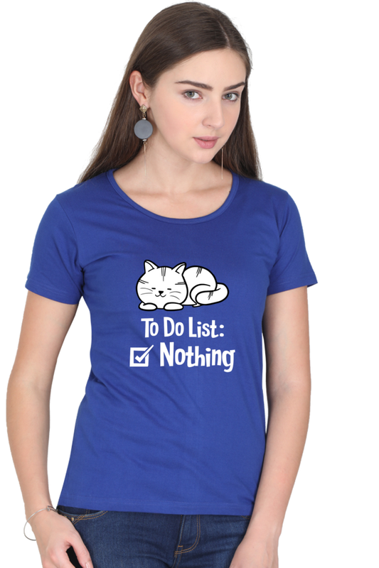 To Do List Cotton Women’s T-Shirt