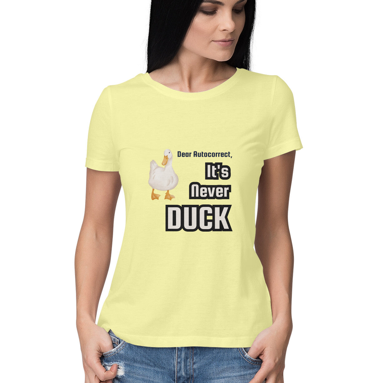 Autocorrect Duck Sarcasm Womens' T-Shirt