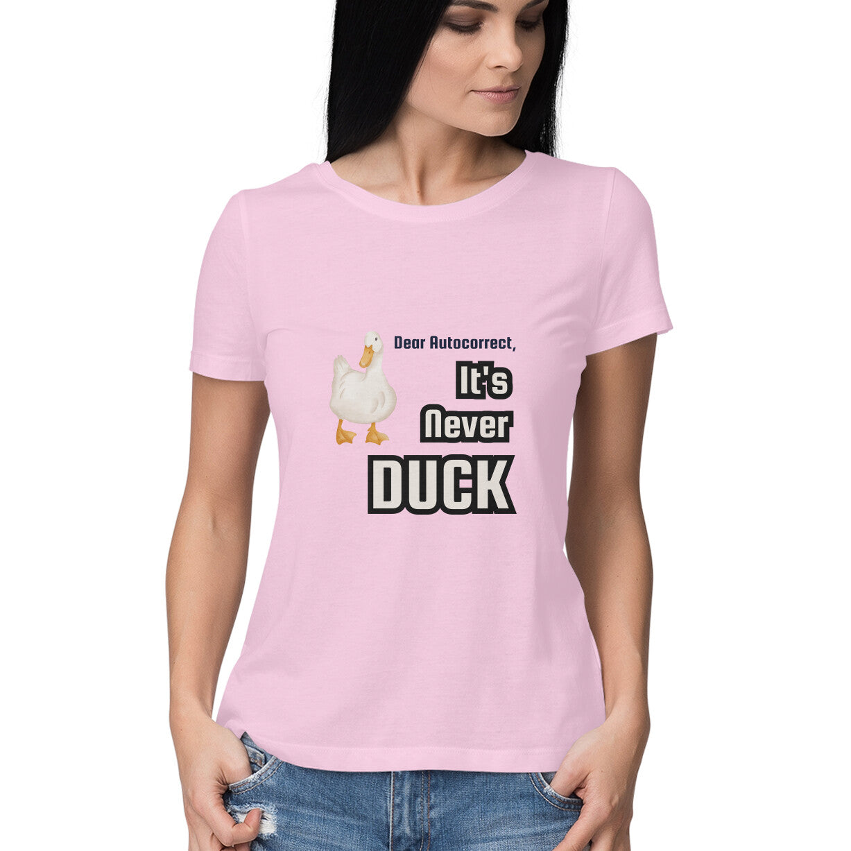 Autocorrect Duck Sarcasm Womens' T-Shirt