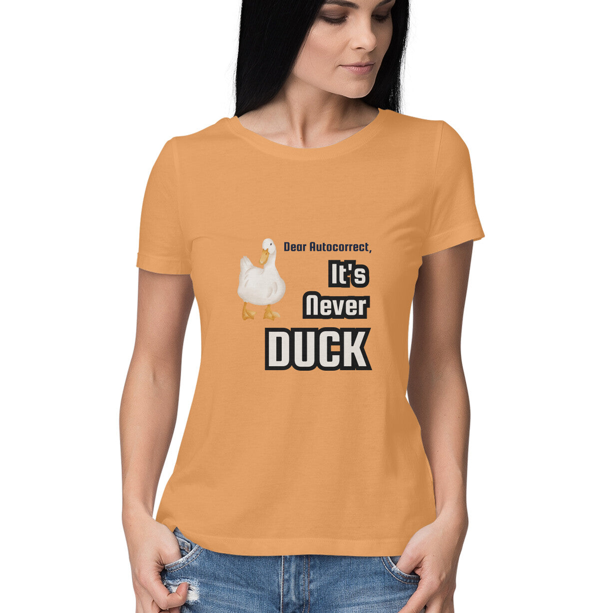 Autocorrect Duck Sarcasm Womens' T-Shirt