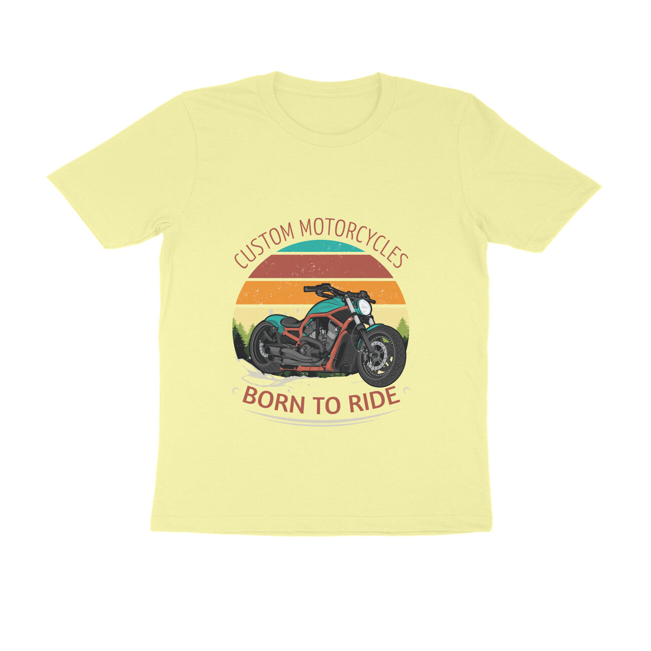 Custom Motors Born to Ride T-Shirt for Men