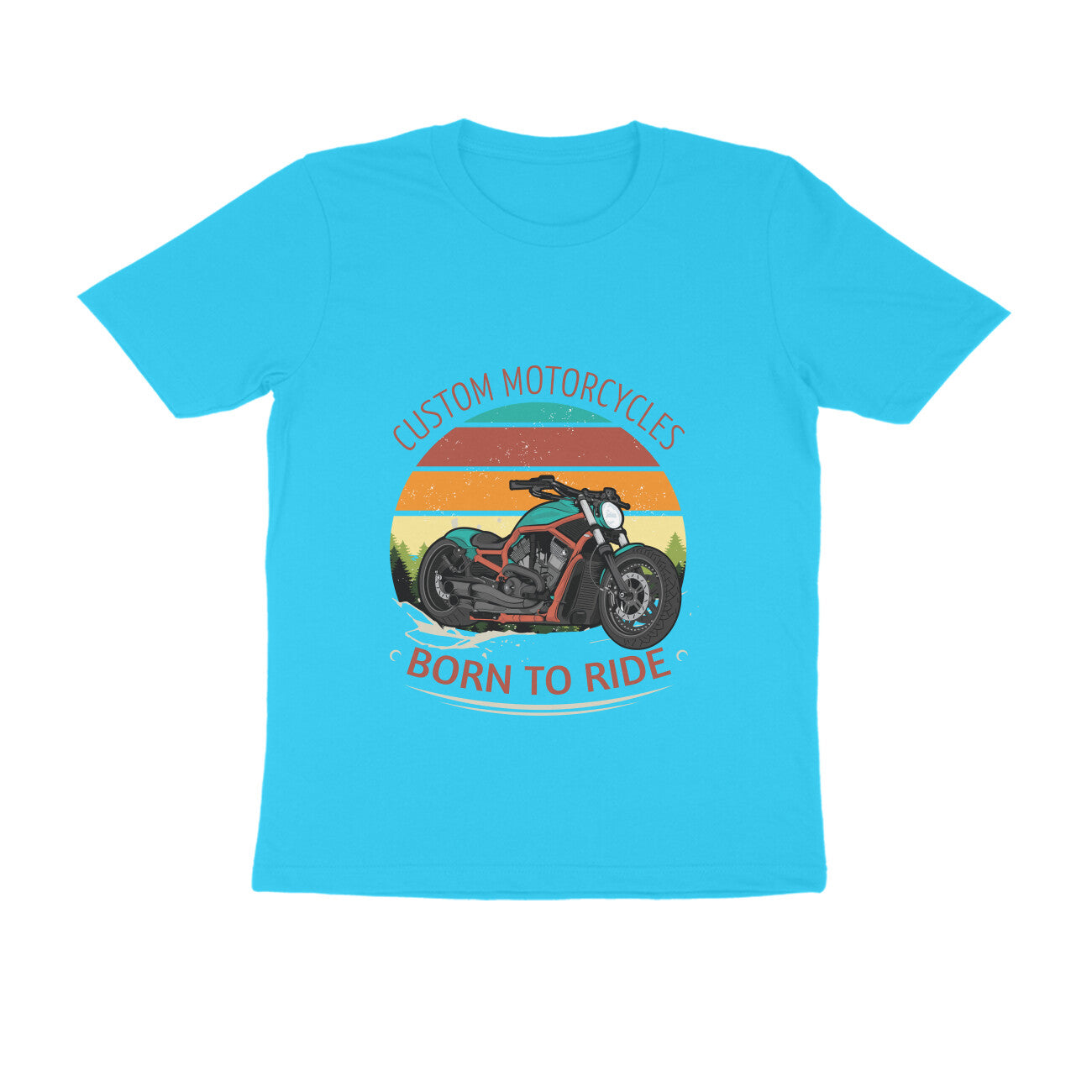 Custom Motors Born to Ride T-Shirt for Men