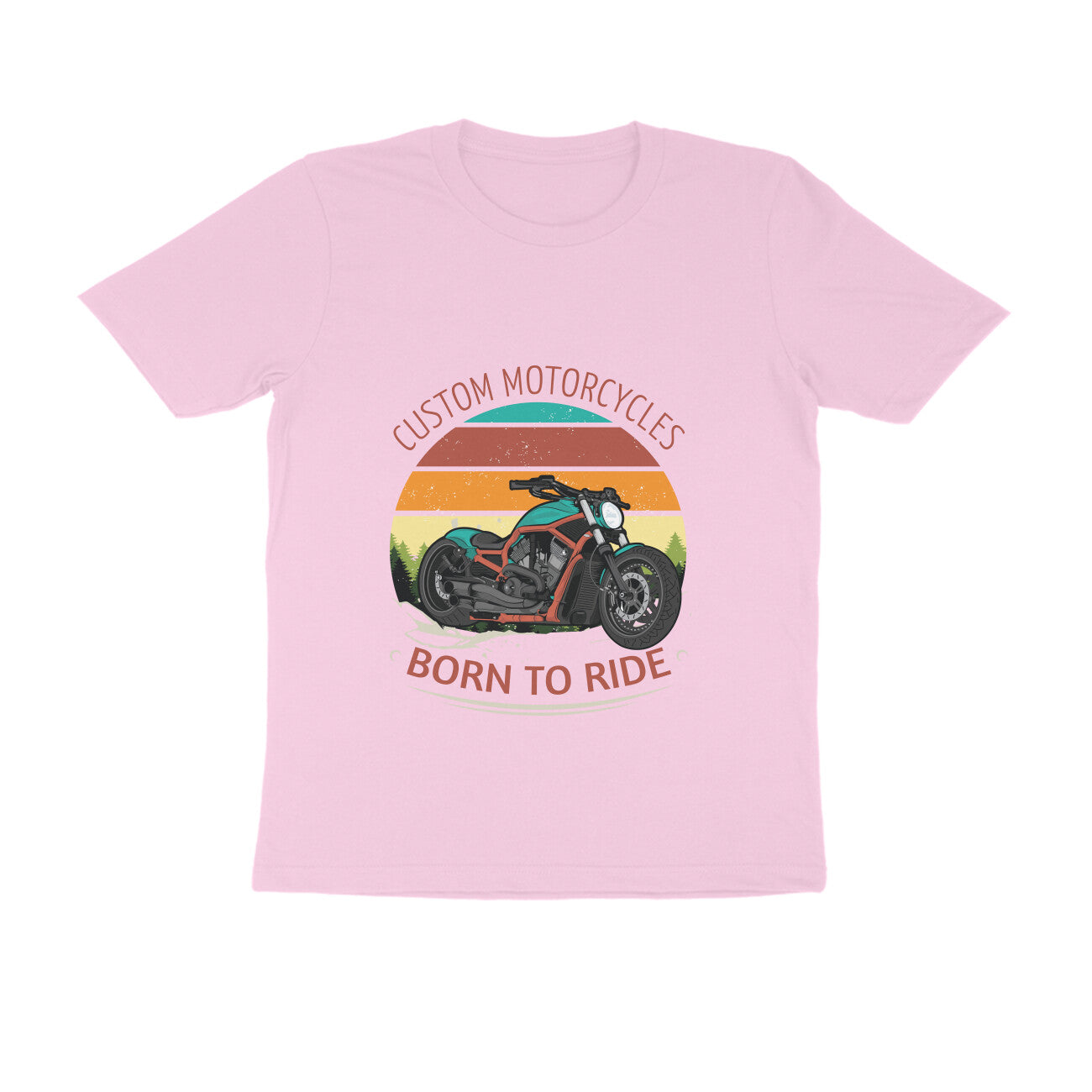 Custom Motors Born to Ride T-Shirt for Men