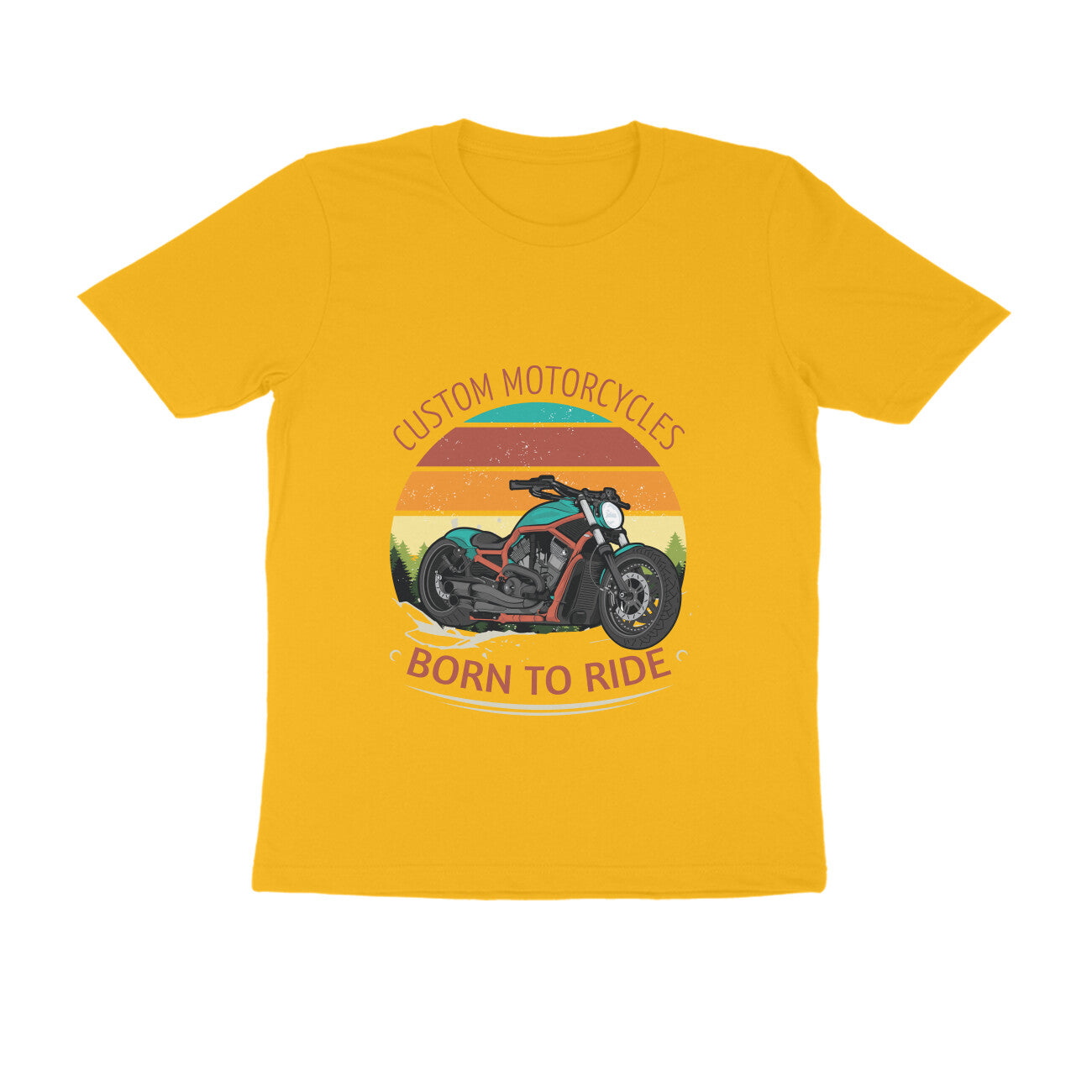 Custom Motors Born to Ride T-Shirt for Men