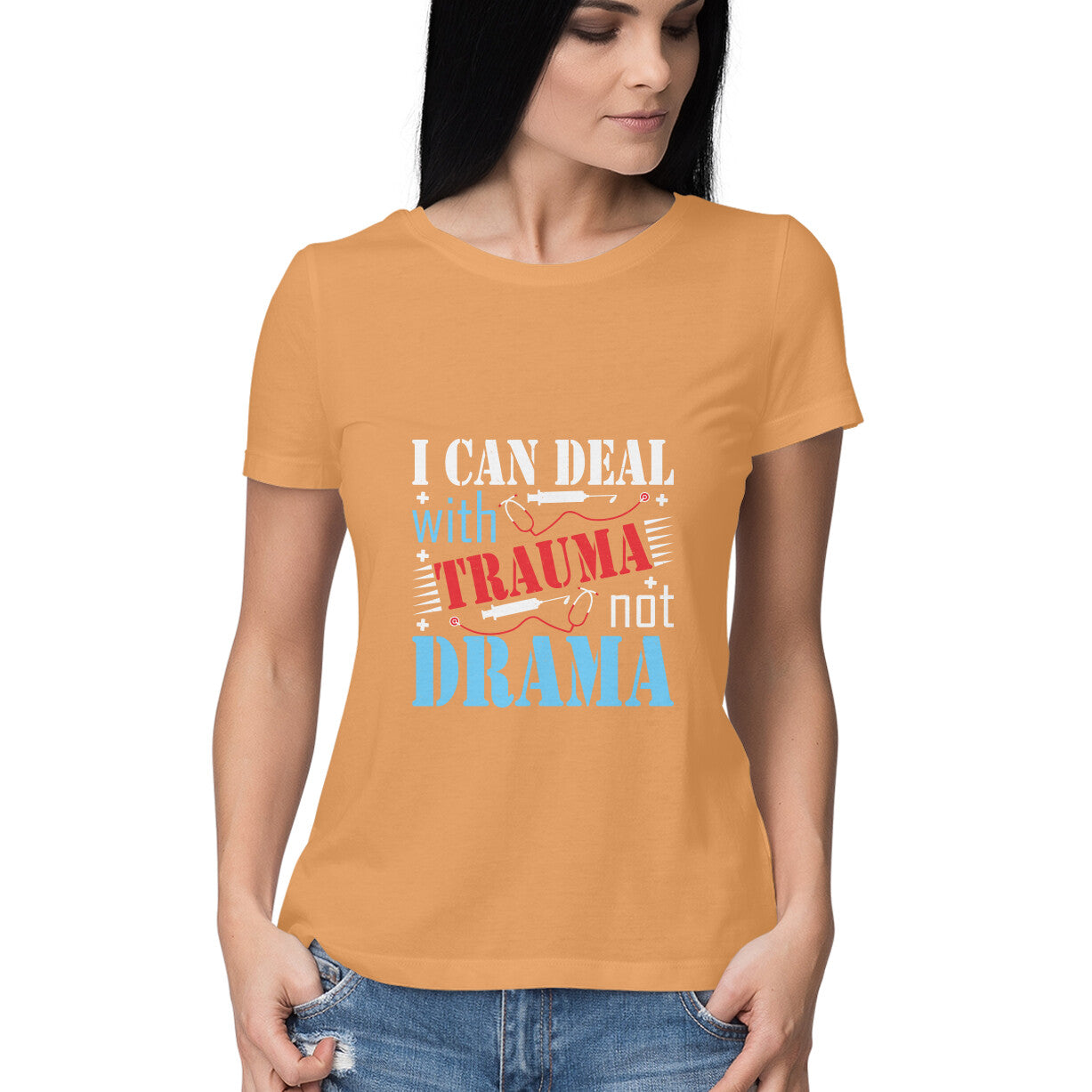 Trauma Not Drama Nurses' T-Shirt for Women