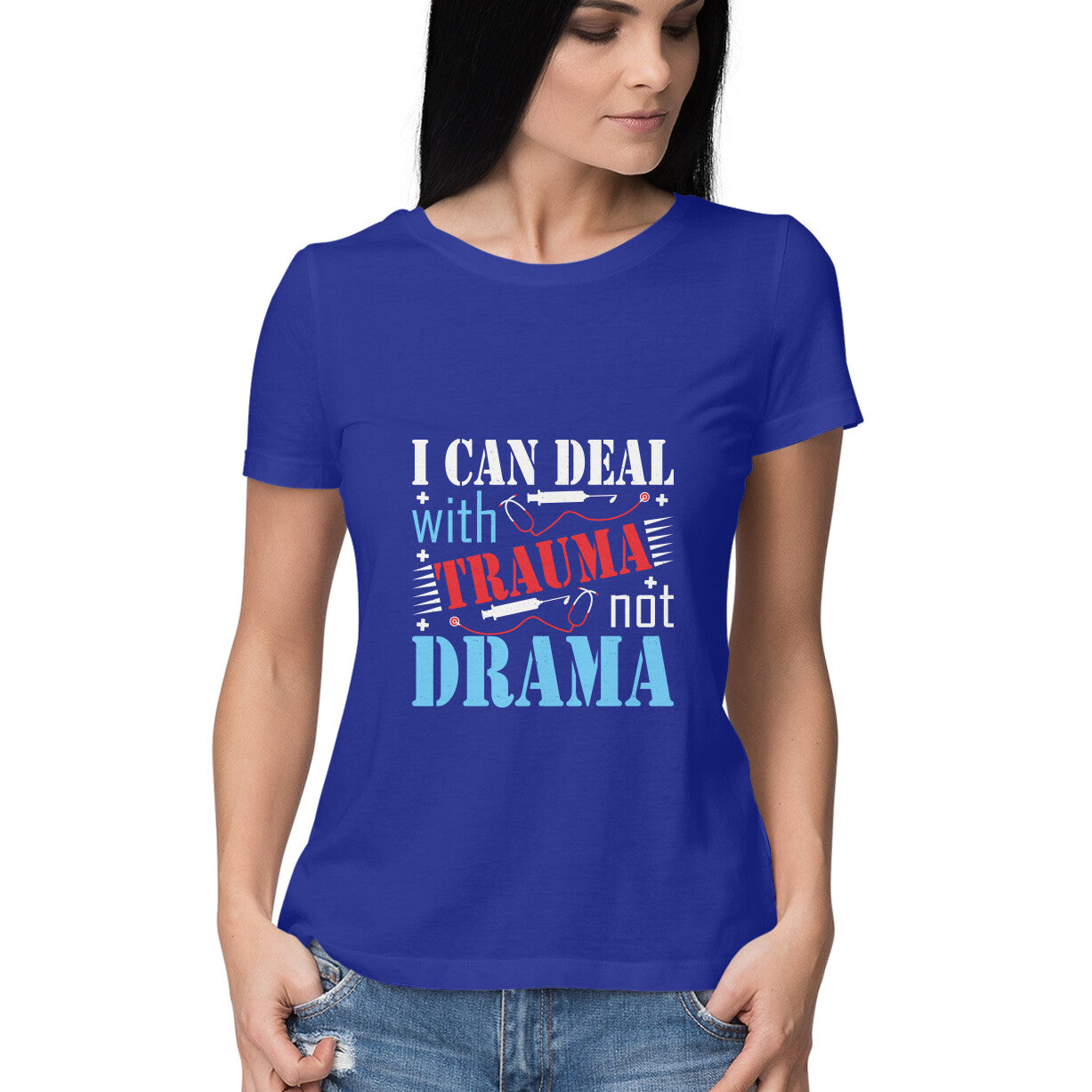 Trauma Not Drama Nurses' T-Shirt for Women