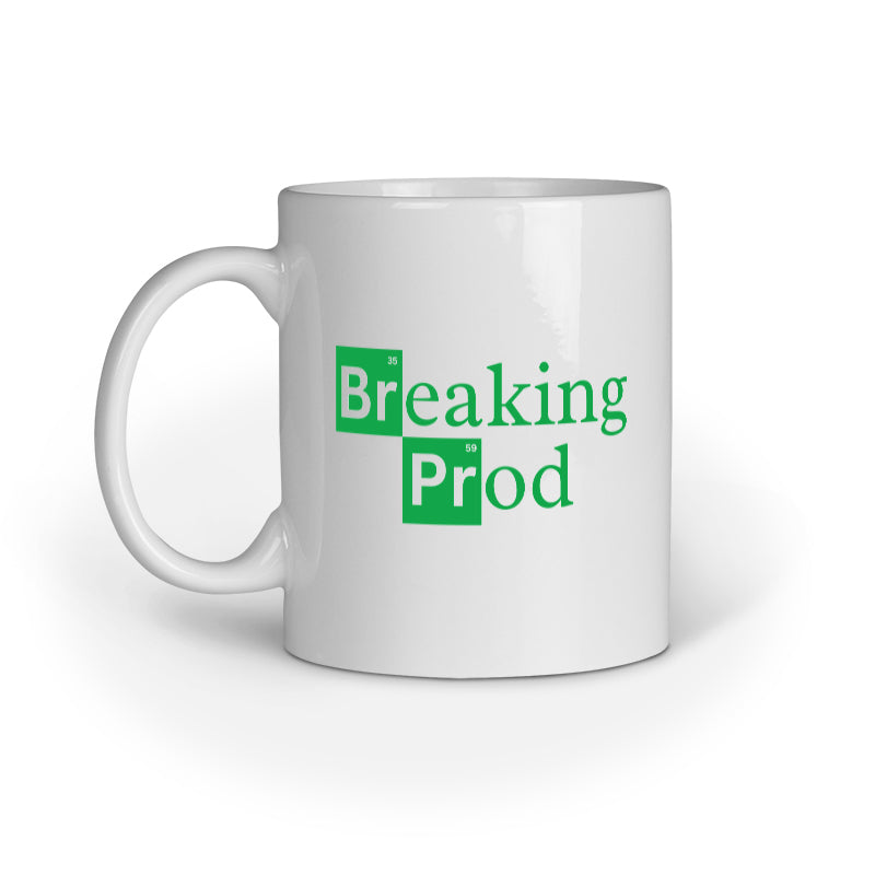 Breaking Prod Mug for Programmers - Gift Idea