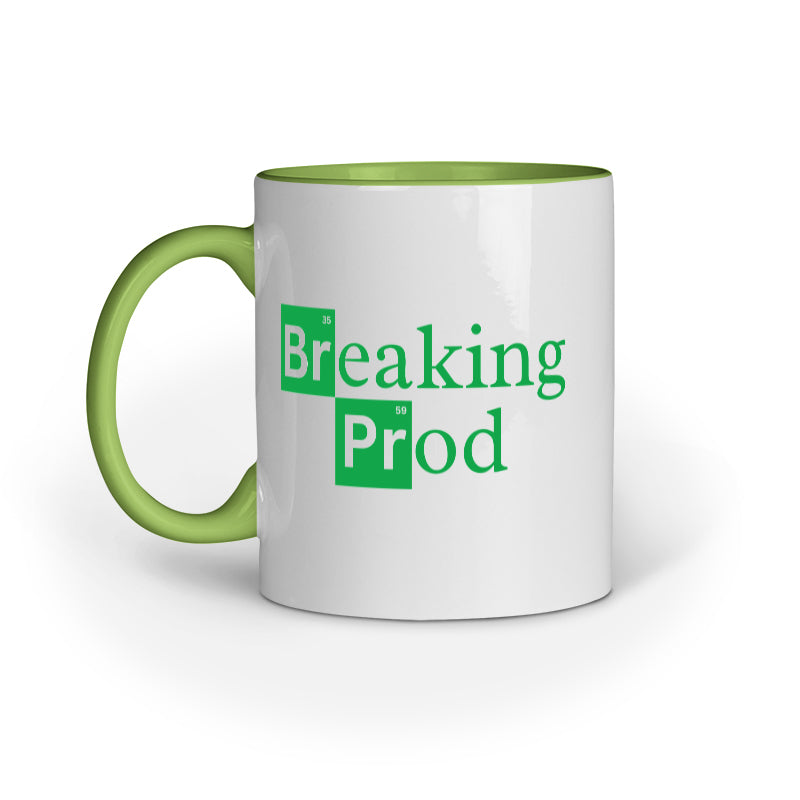 Breaking Prod Ceramic Coffee Mug – A Sarcastic Nod to Breaking Production for Programmers - 11 Oz