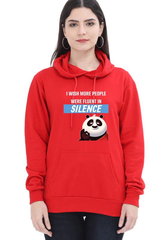 Silence Quote Sweatshirt- Women’s Funny Oversized Sweatshirt with Sassy Saying