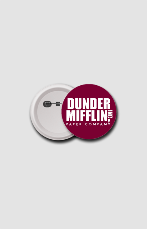 Dunder Mifflin Badge: The Ultimate Bag Accessory