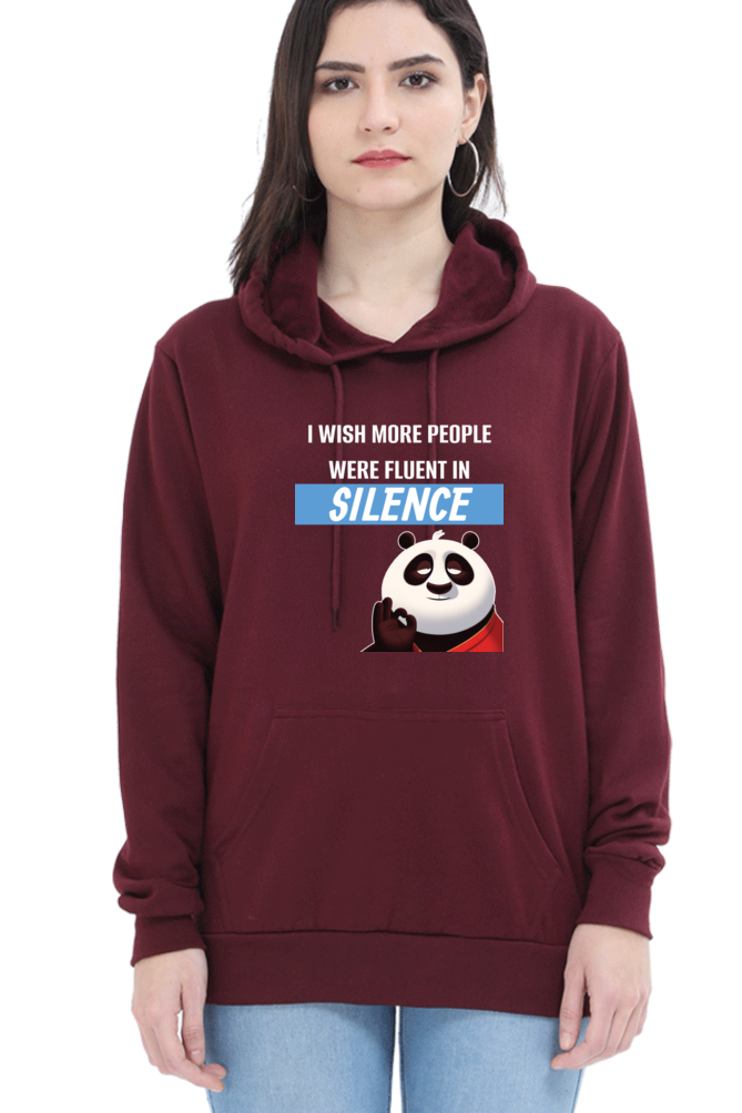 Silence Quote Sweatshirt- Women’s Funny Oversized Sweatshirt with Sassy Saying