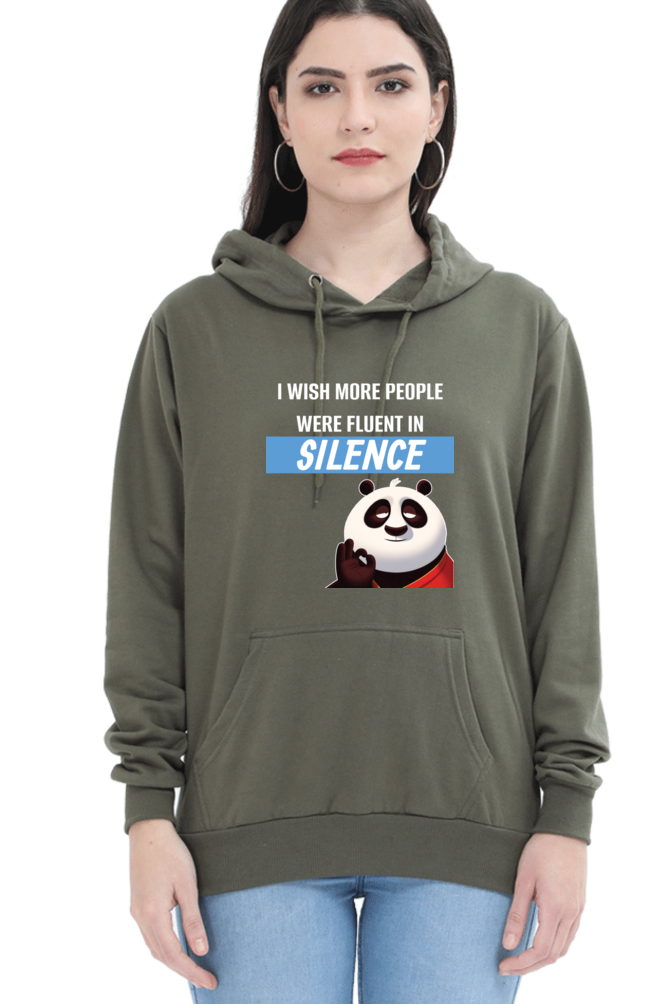 Silence Quote Sweatshirt- Women’s Funny Oversized Sweatshirt with Sassy Saying