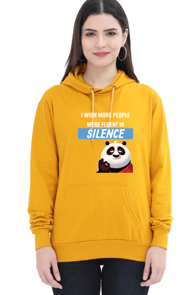 Silence Quote Sweatshirt- Women’s Funny Oversized Sweatshirt with Sassy Saying