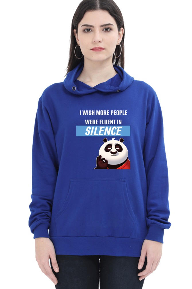 Silence Quote Sweatshirt- Women’s Funny Oversized Sweatshirt with Sassy Saying